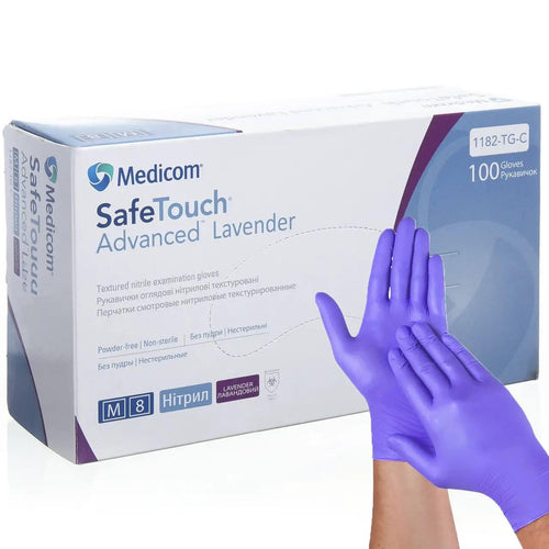 Gant nitrile violet