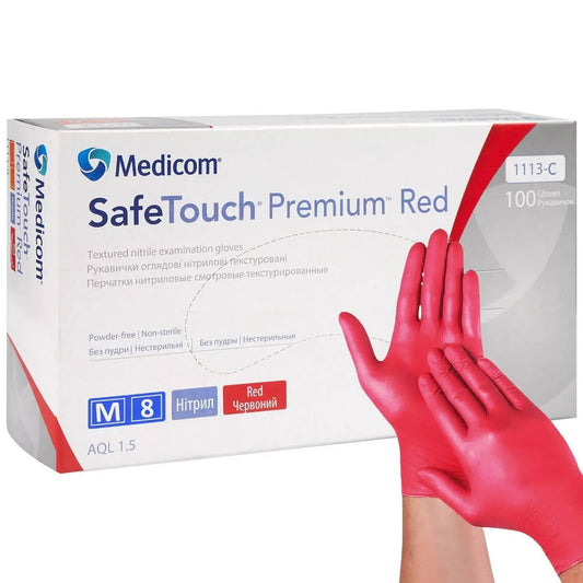 Gant nitrile rouge