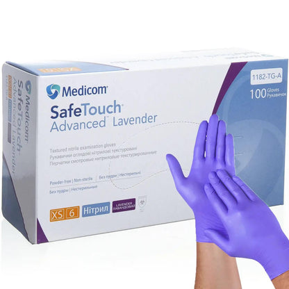 Gant nitrile violet